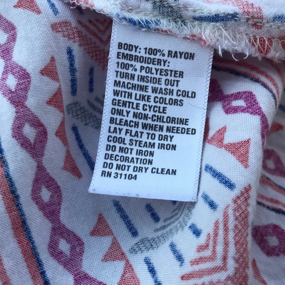 2/$15 - Red Camel Embroid. Beaded Tulip Back Tank - Picture 5 of 5